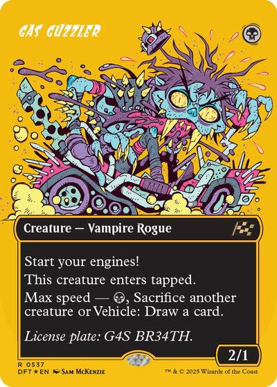 Gas Guzzler (Borderless) (First-Place Foil) (Aetherdrift) Near Mint Foil
