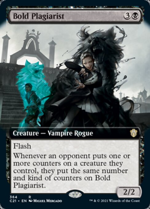 Bold Plagiarist (Extended Art) (Commander 2021 Strixhaven) Near Mint