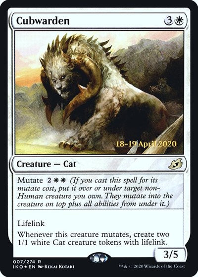 Cubwarden (Promos: Prerelease Cards) Medium Play Foil