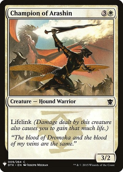 Champion of Arashin (Mystery Booster) Near Mint