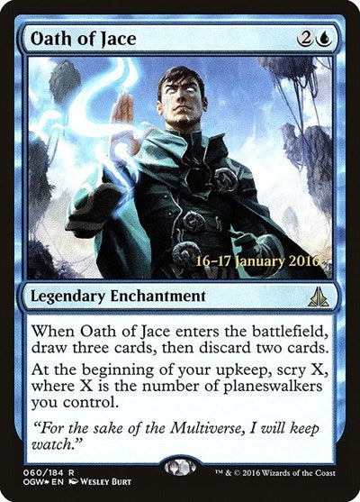 Oath of Jace (Promos: Prerelease Cards) Medium Play Foil