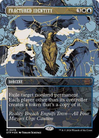 Fractured Identity (Textured Foil) (Outlaws of Thunder Junction: Breaking News) Near Mint Foil