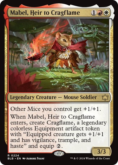 Mabel, Heir to Cragflame (Bloomburrow) Light Play