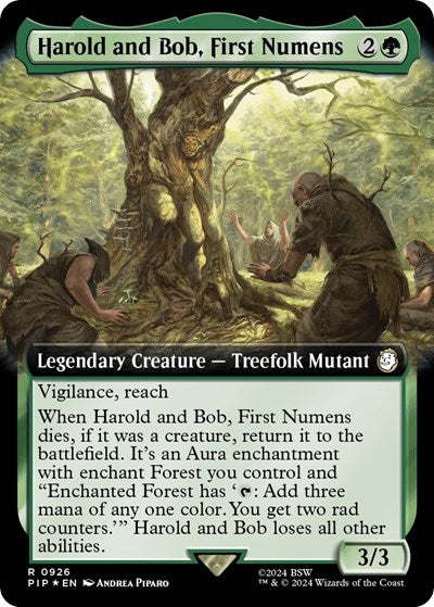 Harold and Bob, First Numens (Extended Art) (Surge Foil) (Universes Beyond: Fallout) Near Mint Foil