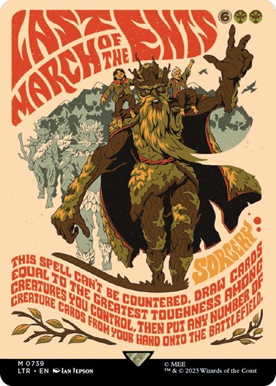 Last March of the Ents (Borderless Poster) (Universes Beyond: The Lord of the Rings: Tales of Middle-earth) Near Mint