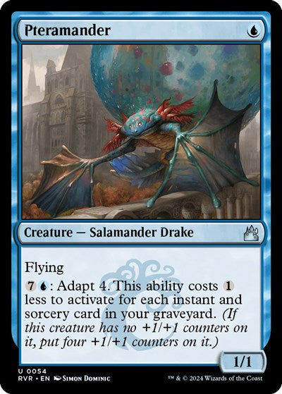 Pteramander (Ravnica Remastered) Light Play