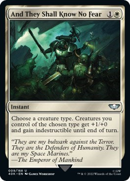 And They Shall Know No Fear (Surge Foil) (Universes Beyond: Warhammer 40K) Near Mint Foil