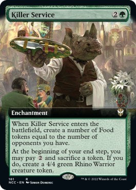 Killer Service (Extended Art) (Commander: Streets of New Capenna) Light Play
