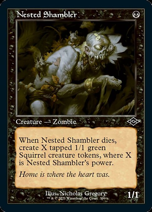 Nested Shambler (Retro Frame) (Modern Horizons 2) Medium Play Foil