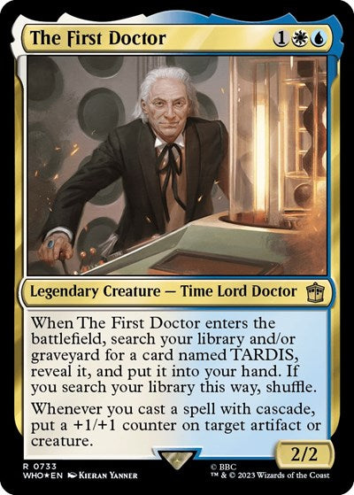 The First Doctor (Surge Foil) (Universes Beyond: Doctor Who) Light Play Foil