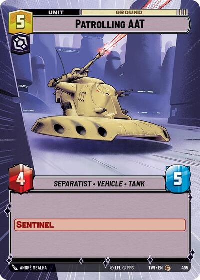 Patrolling AAT (Hyperspace) (Twilight of the Republic) Near Mint Foil