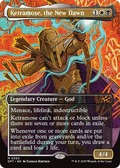 Ketramose, the New Dawn (Borderless) (Aetherdrift) Light Play Foil