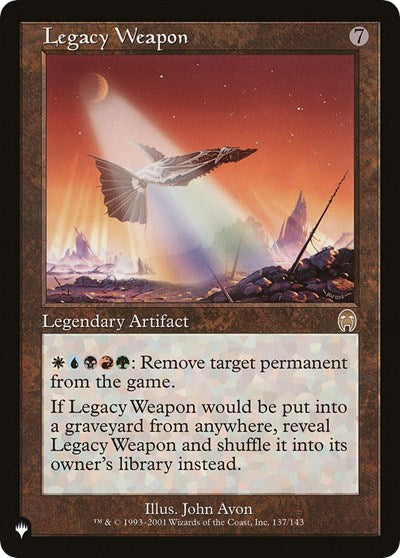 Legacy Weapon (The List) Light Play