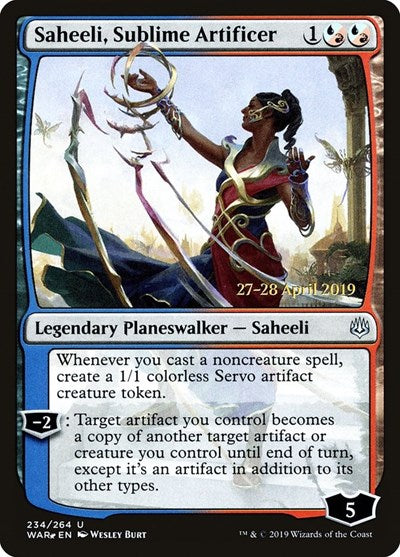 Saheeli, Sublime Artificer (Promos: Prerelease Cards) Near Mint Foil