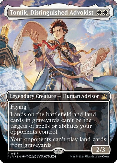 Tomik, Distinguished Advokist (Anime Borderless) (Ravnica Remastered) Near Mint Foil