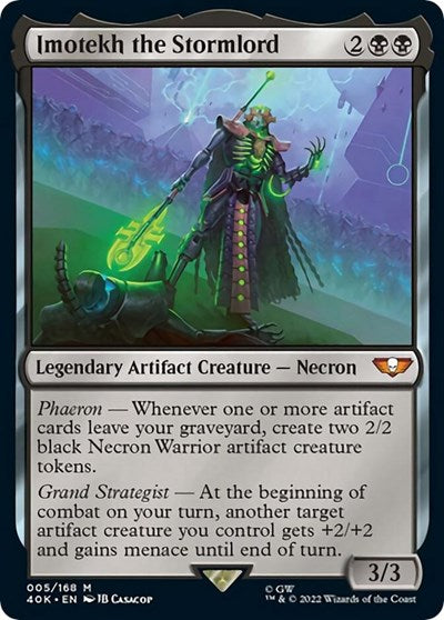 Imotekh the Stormlord (Surge Foil) (Universes Beyond: Warhammer 40K) Light Play Foil