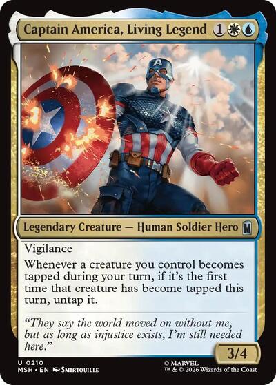Captain America, Living Legend (Marvel Super Heroes) Near Mint