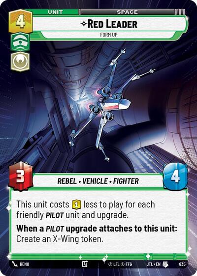 Red Leader Form Up (Hyperspace Foil) (Jump to Lightspeed) Near Mint Foil