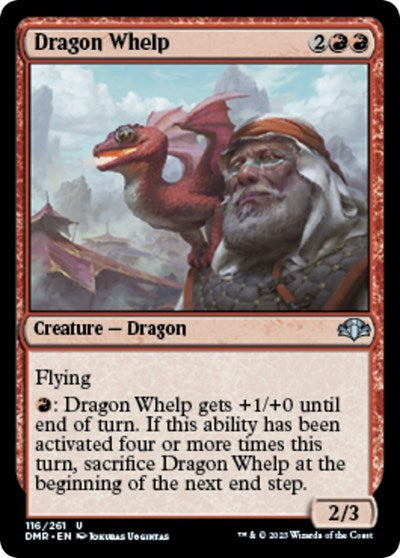 Dragon Whelp (Dominaria Remastered) Light Play