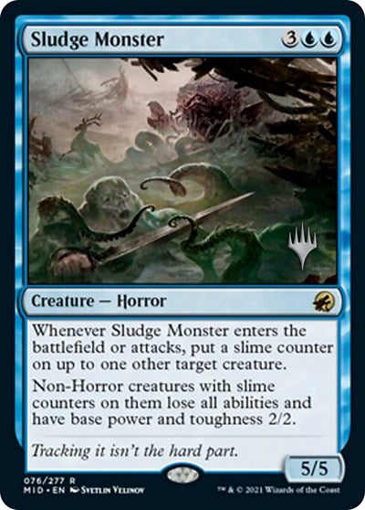 Sludge Monster (Promo Pack: Innistrad: Midnight Hunt) Light Play