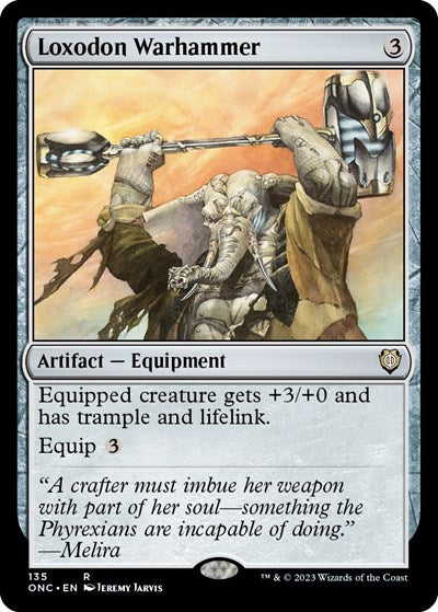 Loxodon Warhammer (Commander: Phyrexia: All Will Be One) Near Mint