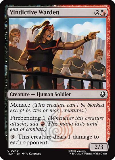 Vindictive Warden (Avatar: The Last Airbender) Light Play