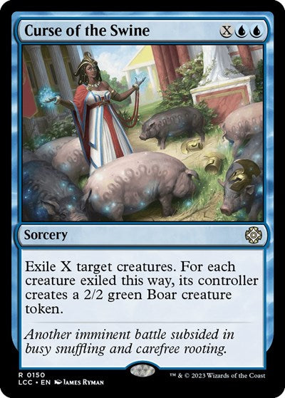 Curse of the Swine (Commander: The Lost Caverns of Ixalan) Light Play
