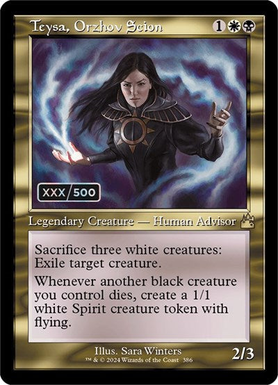 Teysa, Orzhov Scion (Retro Frame) (Serial Numbered) (Ravnica Remastered) Near Mint Foil