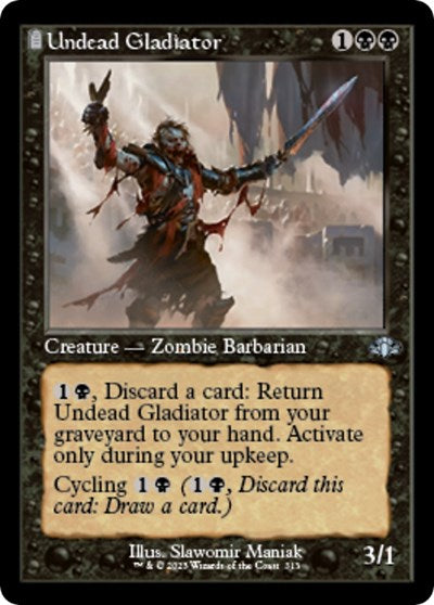 Undead Gladiator (Retro Frame) (Dominaria Remastered) Light Play
