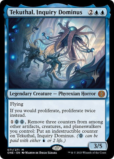 Tekuthal, Inquiry Dominus (Promo Pack: Phyrexia: All Will Be One) Damaged / Poor