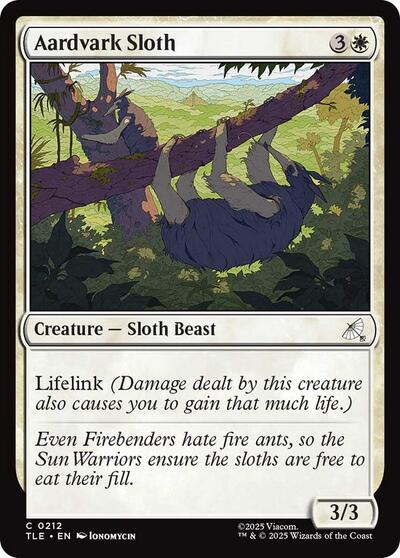 Aardvark Sloth (Avatar: The Last Airbender: Eternal-Legal) Near Mint Foil