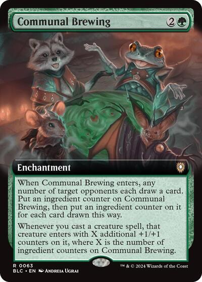 Communal Brewing (Extended Art) (Commander: Bloomburrow) Near Mint
