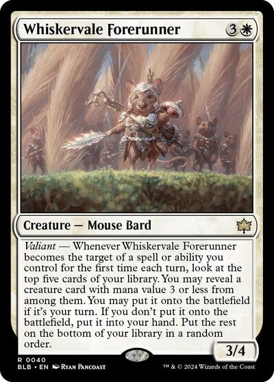 Whiskervale Forerunner (Bloomburrow) Light Play