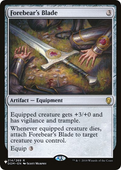 Forebear's Blade (The List) Light Play