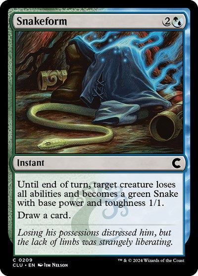Snakeform (Ravnica: Clue Edition) Light Play