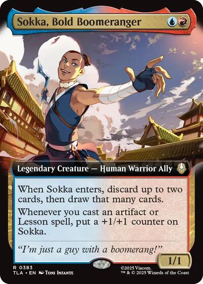 Sokka, Bold Boomeranger (Extended Art) (Avatar: The Last Airbender) Light Play Foil