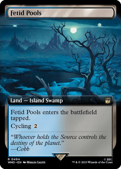 Fetid Pools (Extended Art) (Universes Beyond: Doctor Who) Light Play Foil