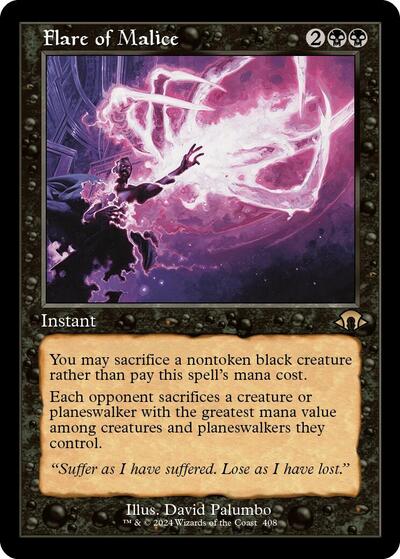 Flare of Malice (Retro Frame) (Modern Horizons 3) Light Play