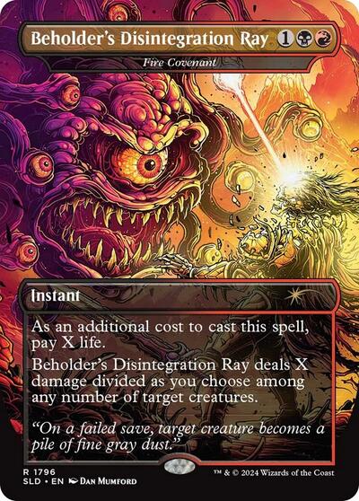 Beholder's Disintegration Ray - Fire Covenant (Secret Lair) Near Mint