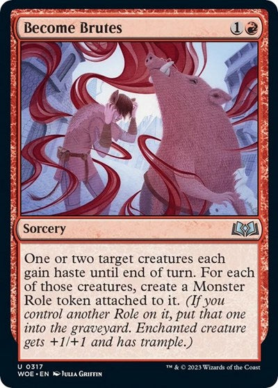 Become Brutes (Wilds of Eldraine) Near Mint Foil