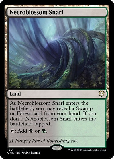 Necroblossom Snarl (Commander: Phyrexia: All Will Be One) Light Play
