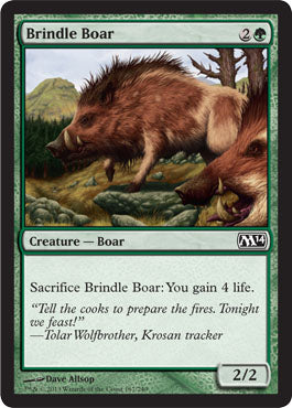 Brindle Boar (Magic 2014 Core Set) Medium Play
