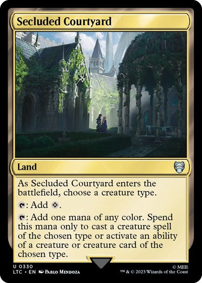 Secluded Courtyard (Commander: The Lord of the Rings: Tales of Middle-earth) Near Mint
