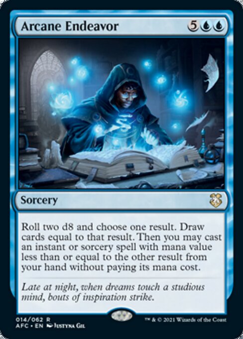 Arcane Endeavor (Commander 2021 Forgotten Realms) Light Play