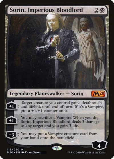 Sorin, Imperious Bloodlord (Promo Pack: Core Set 2020) Light Play