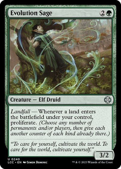 Evolution Sage (Commander: The Lost Caverns of Ixalan) Light Play
