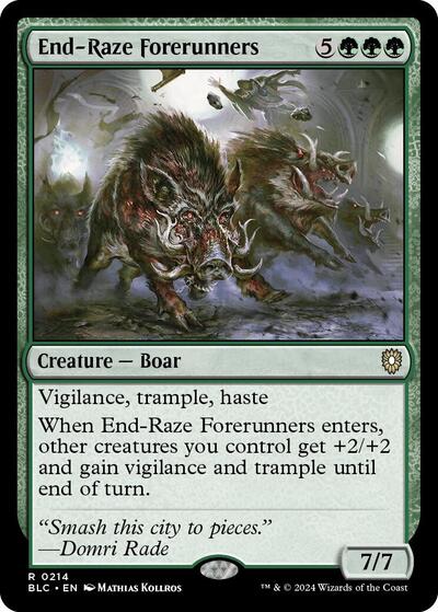 End-Raze Forerunners (Commander: Bloomburrow) Light Play