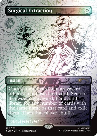Surgical Extraction (2022) (Rainbow Foil) (Secret Lair) Near Mint Foil