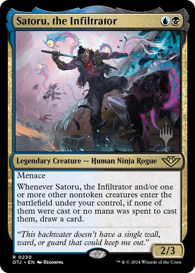 Satoru, the Infiltrator (Promo Pack: Outlaws of Thunder Junction) Near Mint