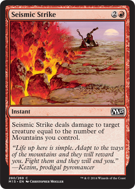 Seismic Strike (Magic 2015 Core Set) Medium Play